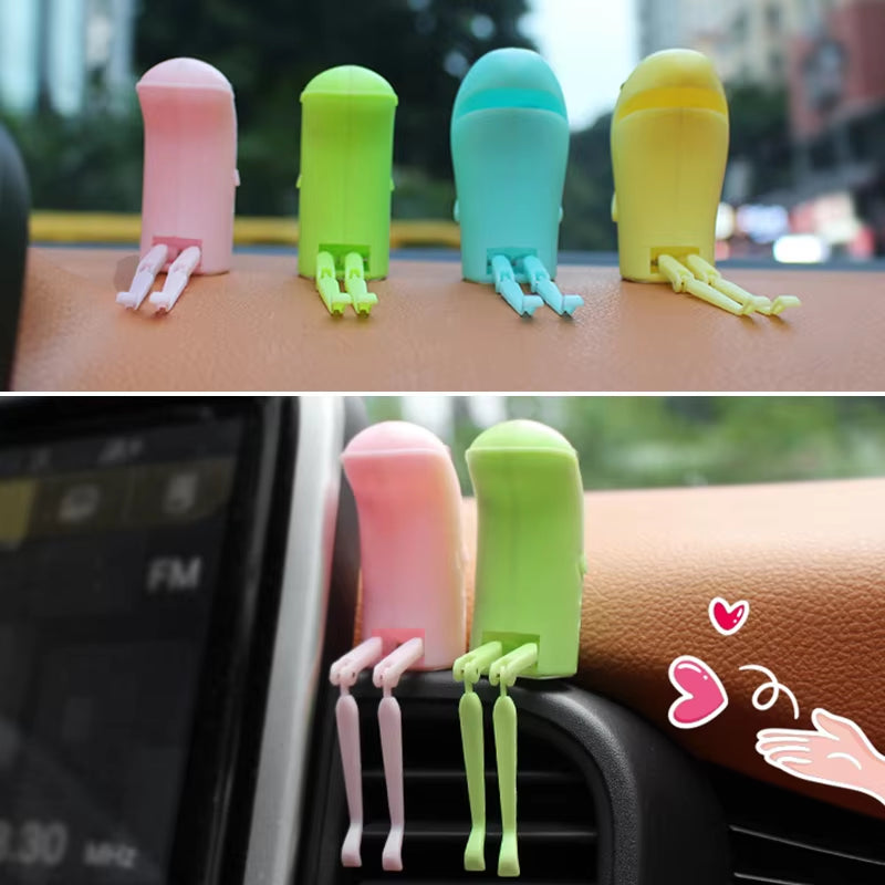 Car Freshener ABS Shaking Legs Eel Perfume Clip Ornaments Cute Automobiles Air Outlet Vents Solid Fragrance Smell Diffuser Gifts