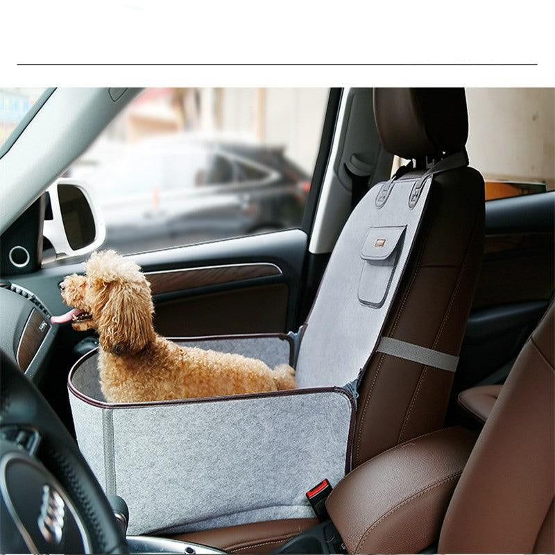 Retro Pet Travel Buddy: Versatile Car Mat & Seat Cushion