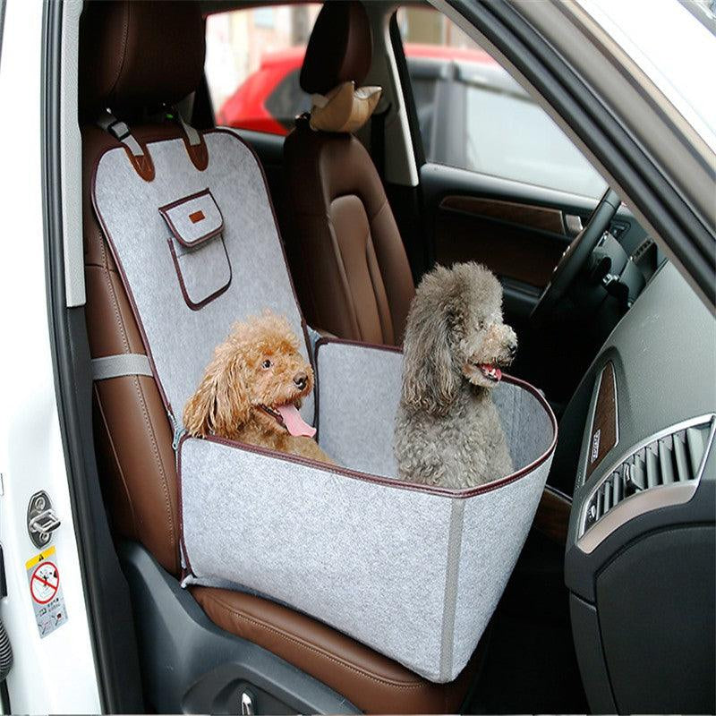 Retro Pet Travel Buddy: Versatile Car Mat & Seat Cushion