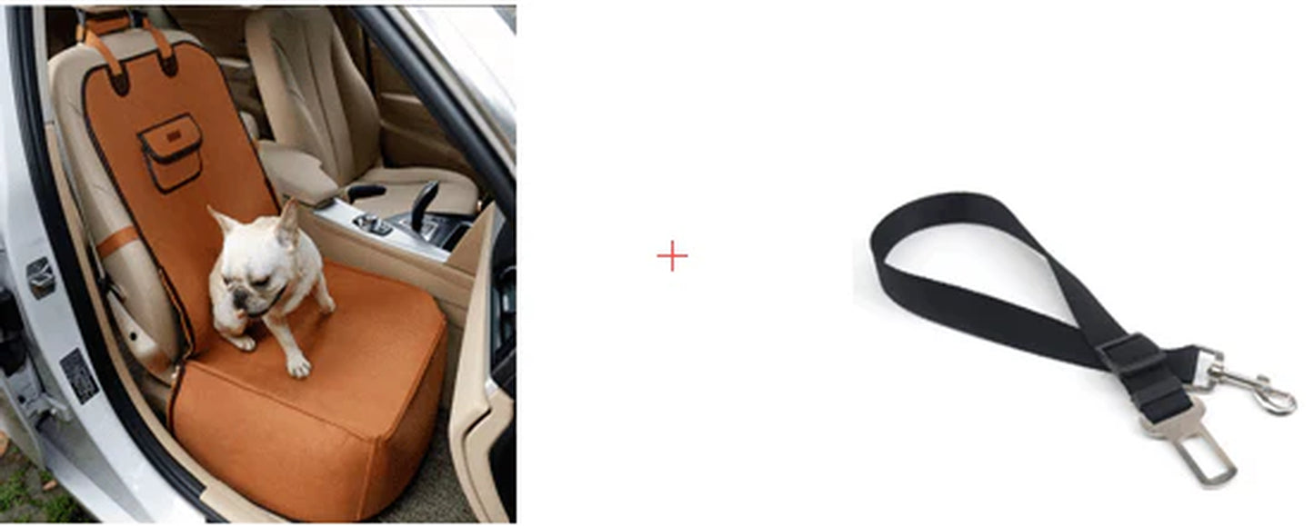 Retro Pet Travel Buddy: Versatile Car Mat & Seat Cushion