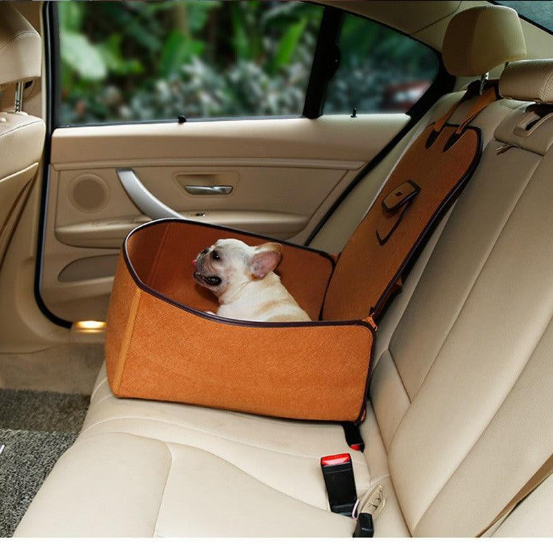 Retro Pet Travel Buddy: Versatile Car Mat & Seat Cushion