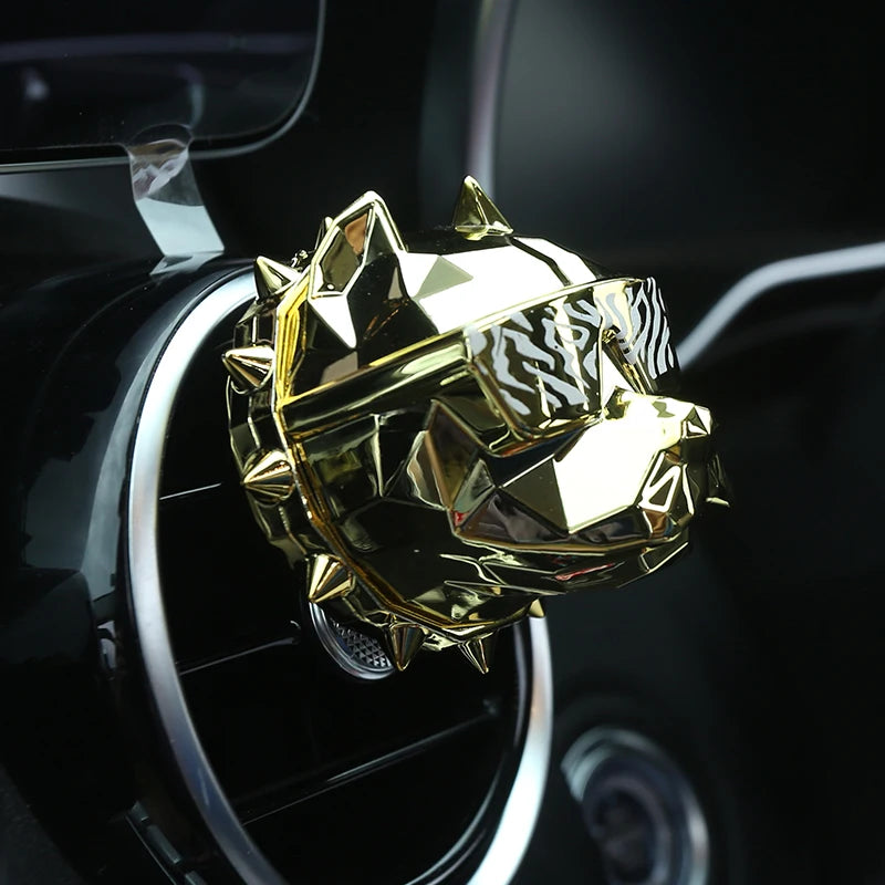 New Creative Bulldog Air Freshener Car Perfume Car Decoration Auto Geur Clip Bulldog Fragrance Scent Parfum Voiture Car Diffuser