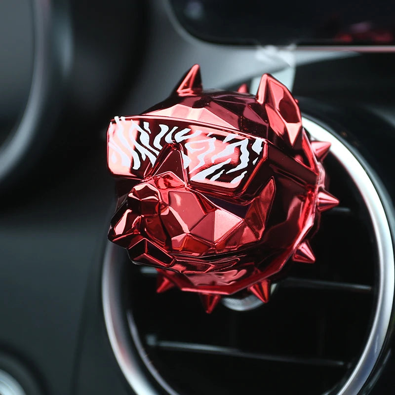 New Creative Bulldog Air Freshener Car Perfume Car Decoration Auto Geur Clip Bulldog Fragrance Scent Parfum Voiture Car Diffuser