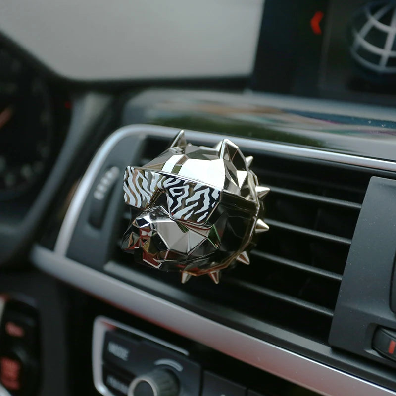 New Creative Bulldog Air Freshener Car Perfume Car Decoration Auto Geur Clip Bulldog Fragrance Scent Parfum Voiture Car Diffuser